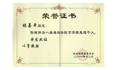 盡心盡力謀發(fā)展 盡職盡責(zé)為和諧--記縣政協(xié)常委、虹潤公司董事長林善平