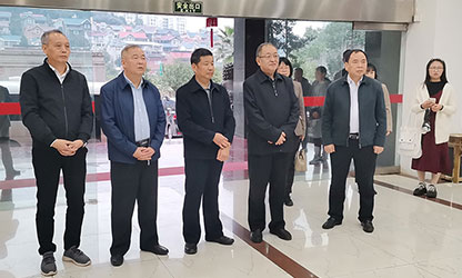福建省政協(xié)副主席、省工商聯(lián)主席王光遠(yuǎn)一行視察虹潤公司